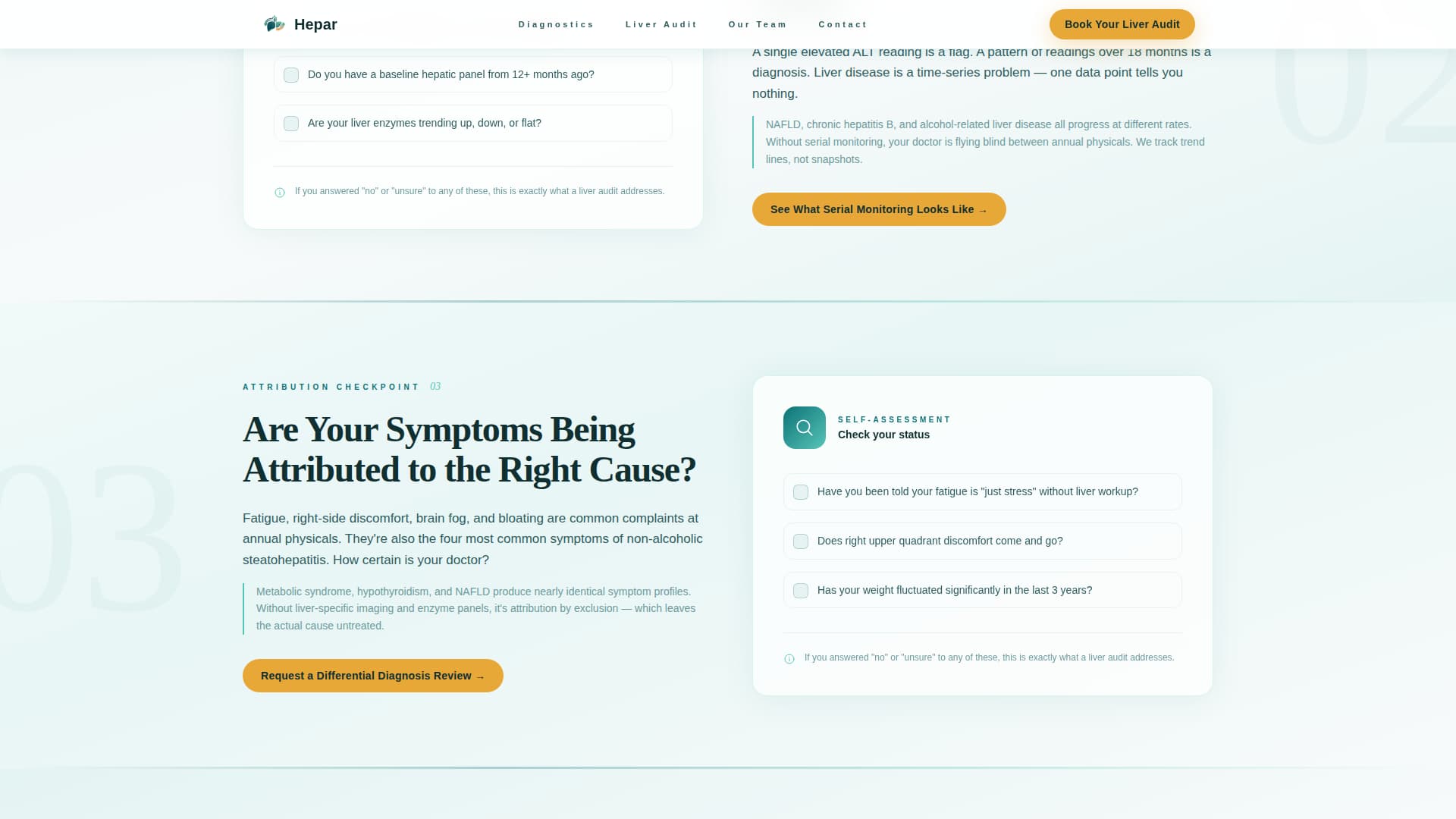 Liver Disease Care Booking Website Template