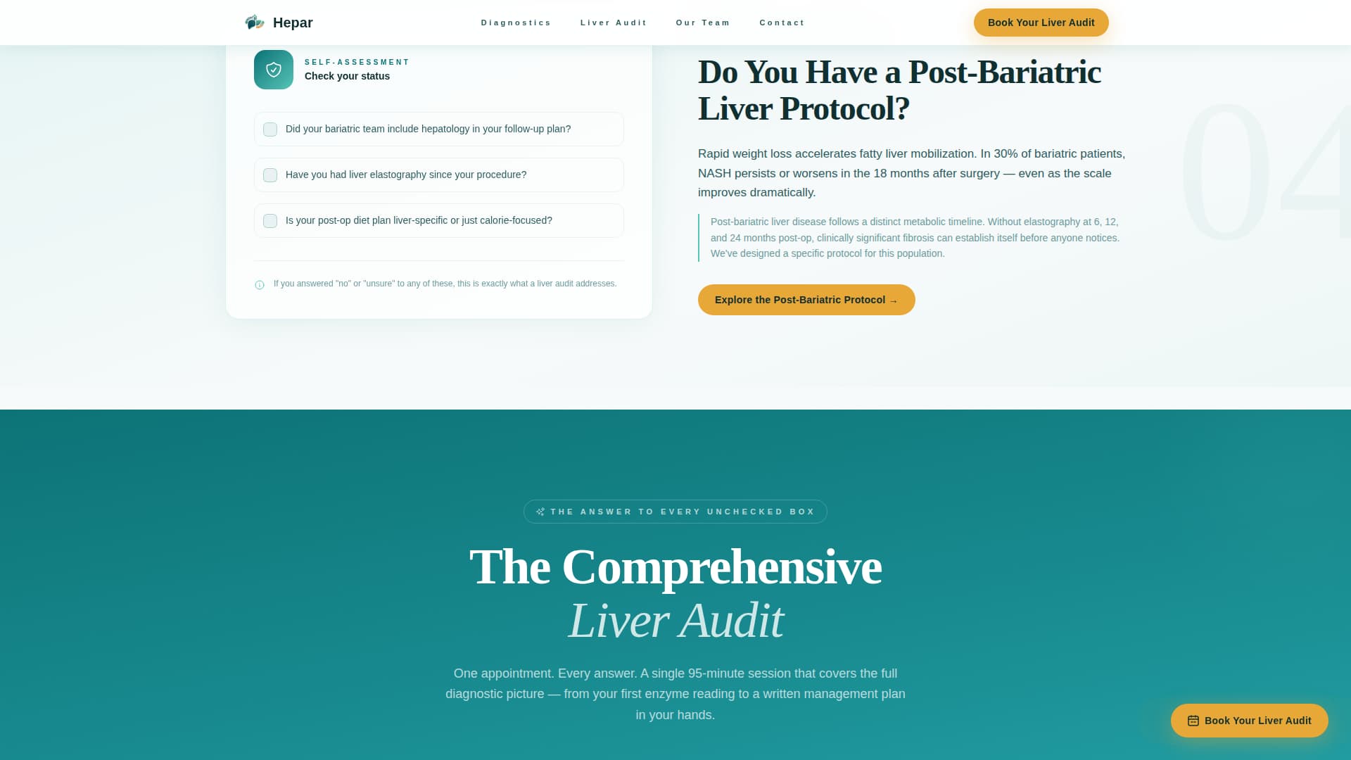 Liver Disease Care Booking Website Template