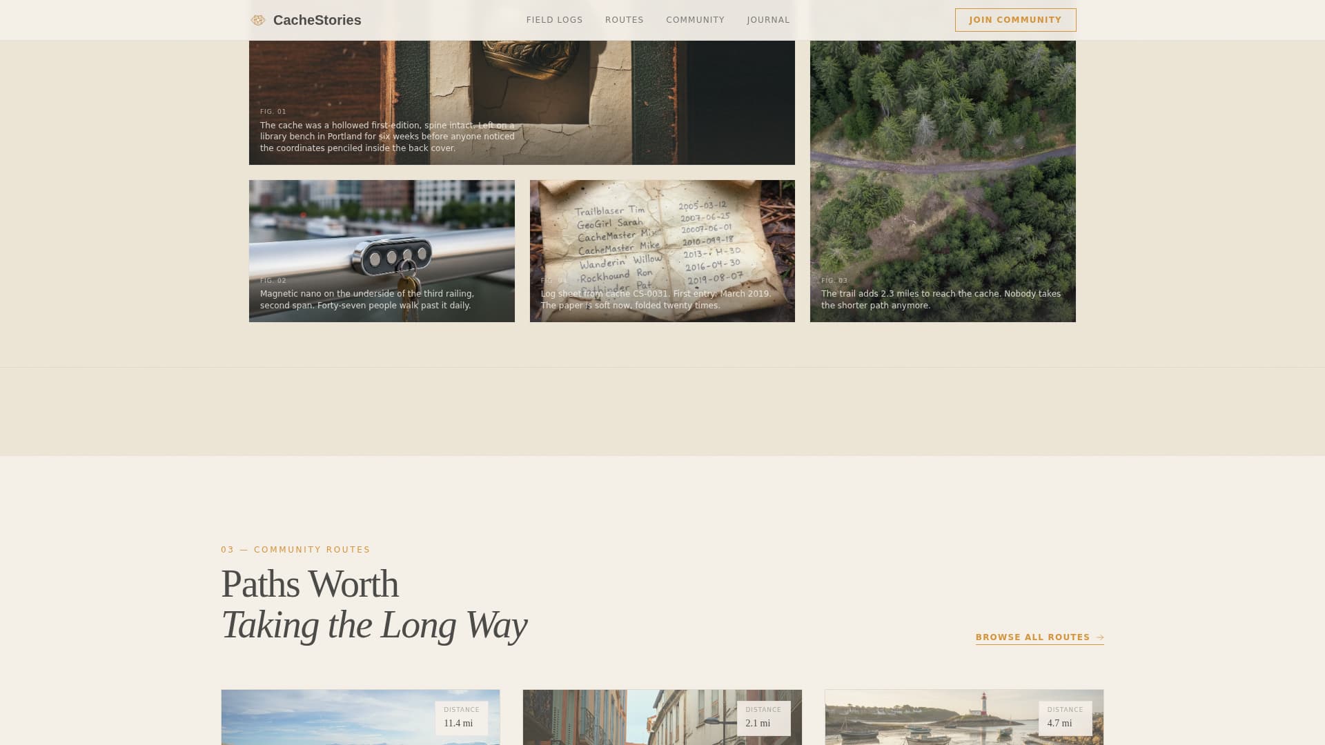 Local Hobby & Passion Content Portfolio & Case Study Website Template