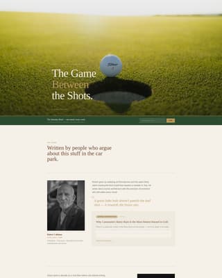 Complete Sports Blog Blog & Content Website Template