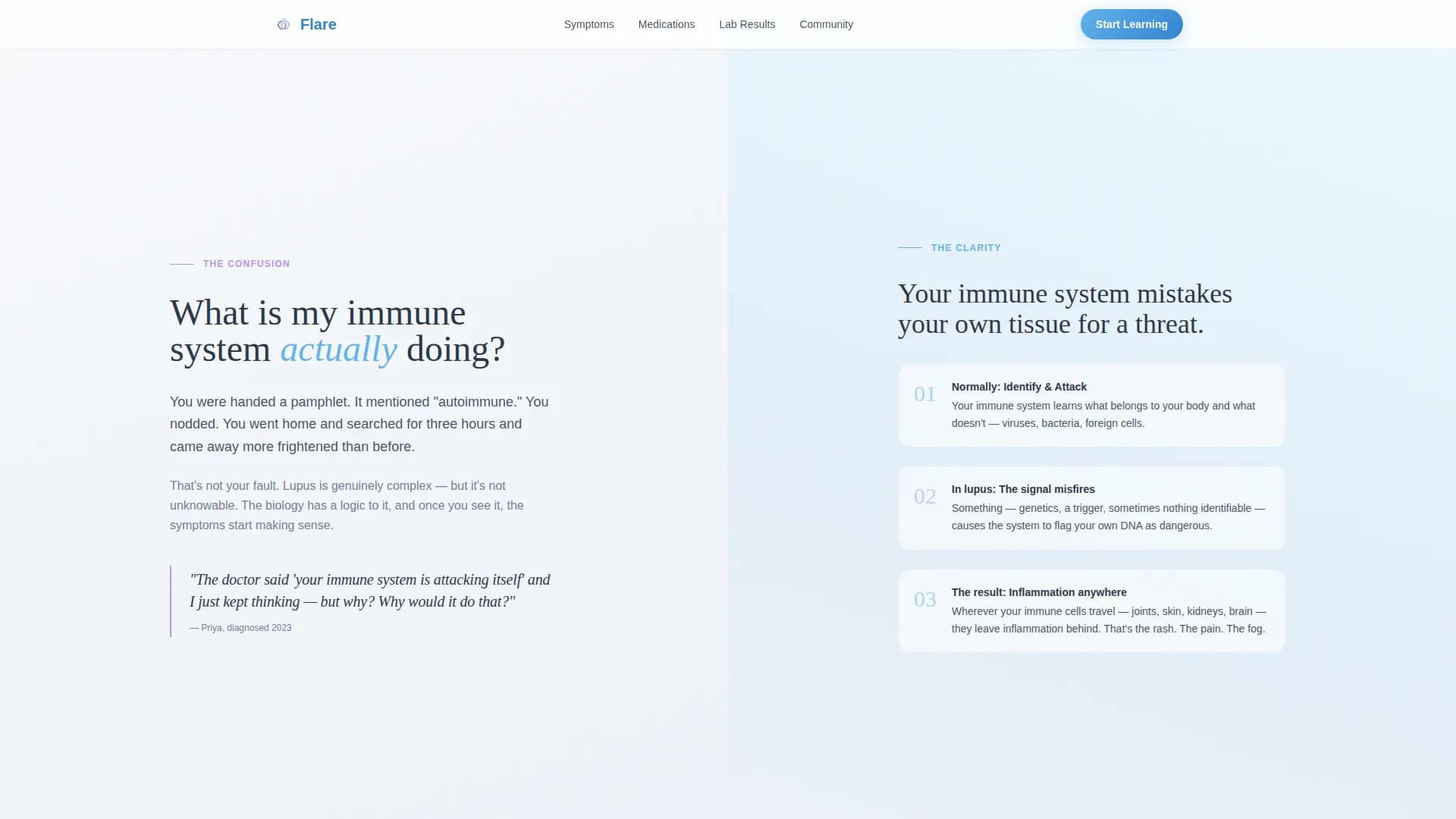 Lupus Care Education Website Template