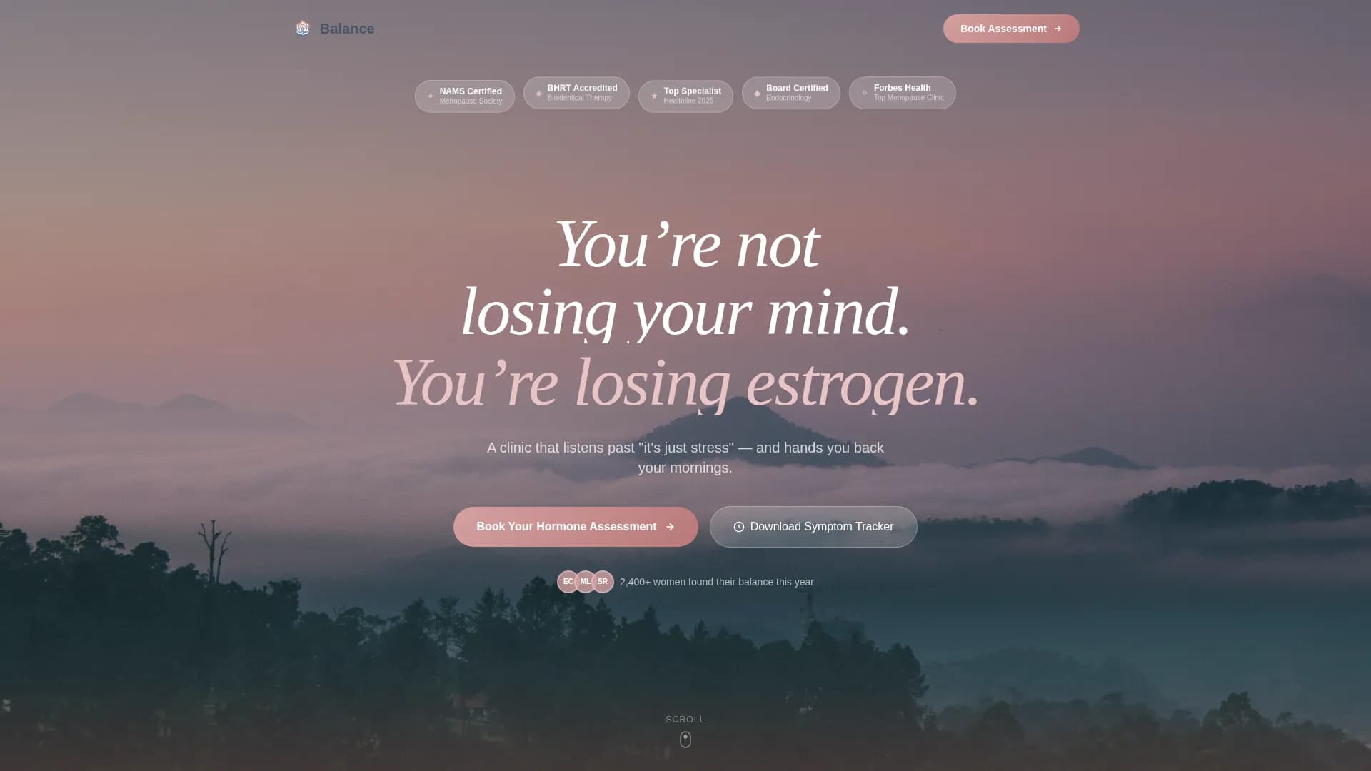 Women's Health & OB-GYN Booking Website Template