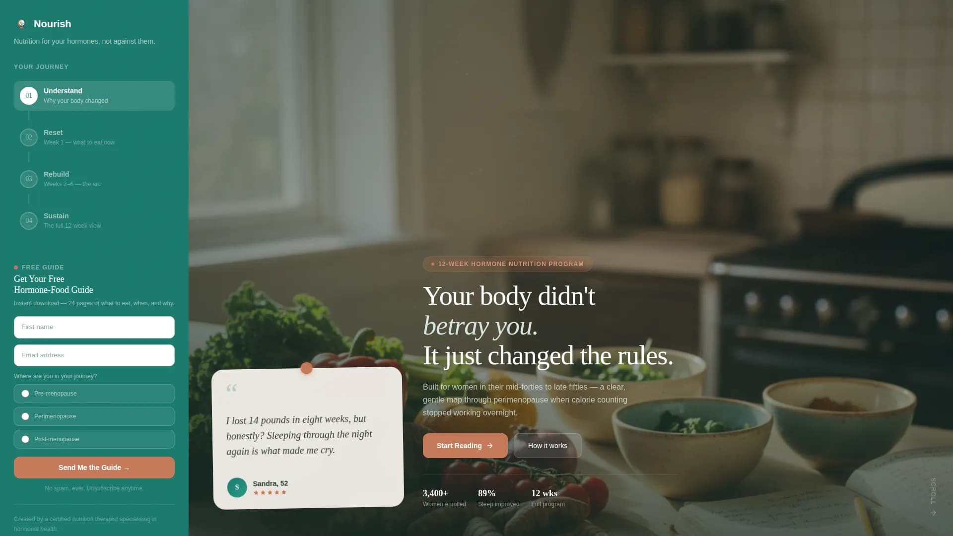 Menopause Care Professional Website Template