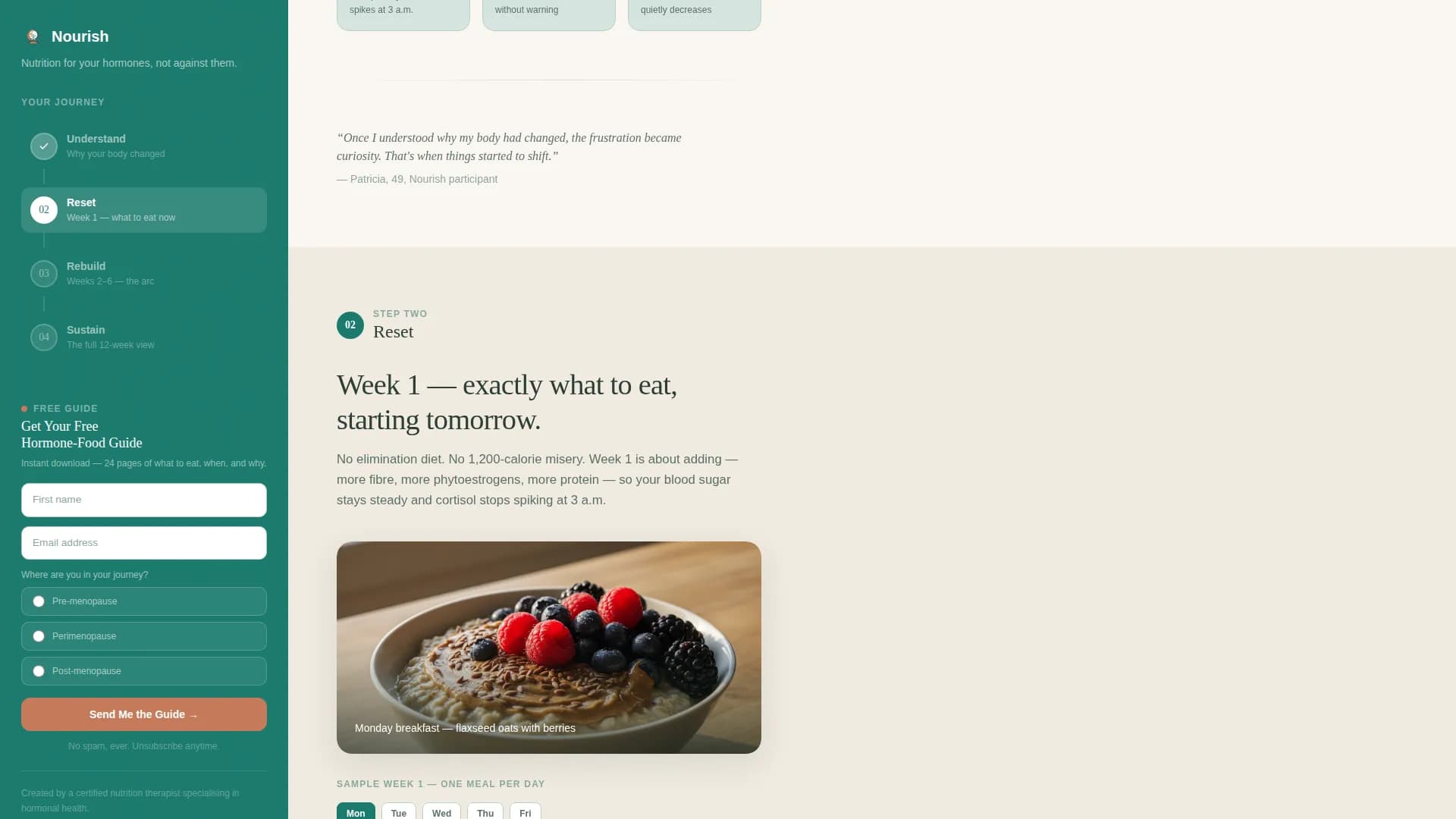 Menopause Care Professional Website Template