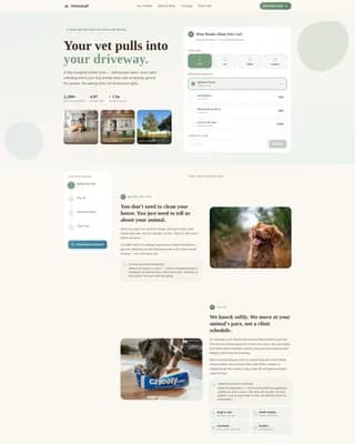 Housecall — Convenient Mobile Veterinarian Landing Page Template