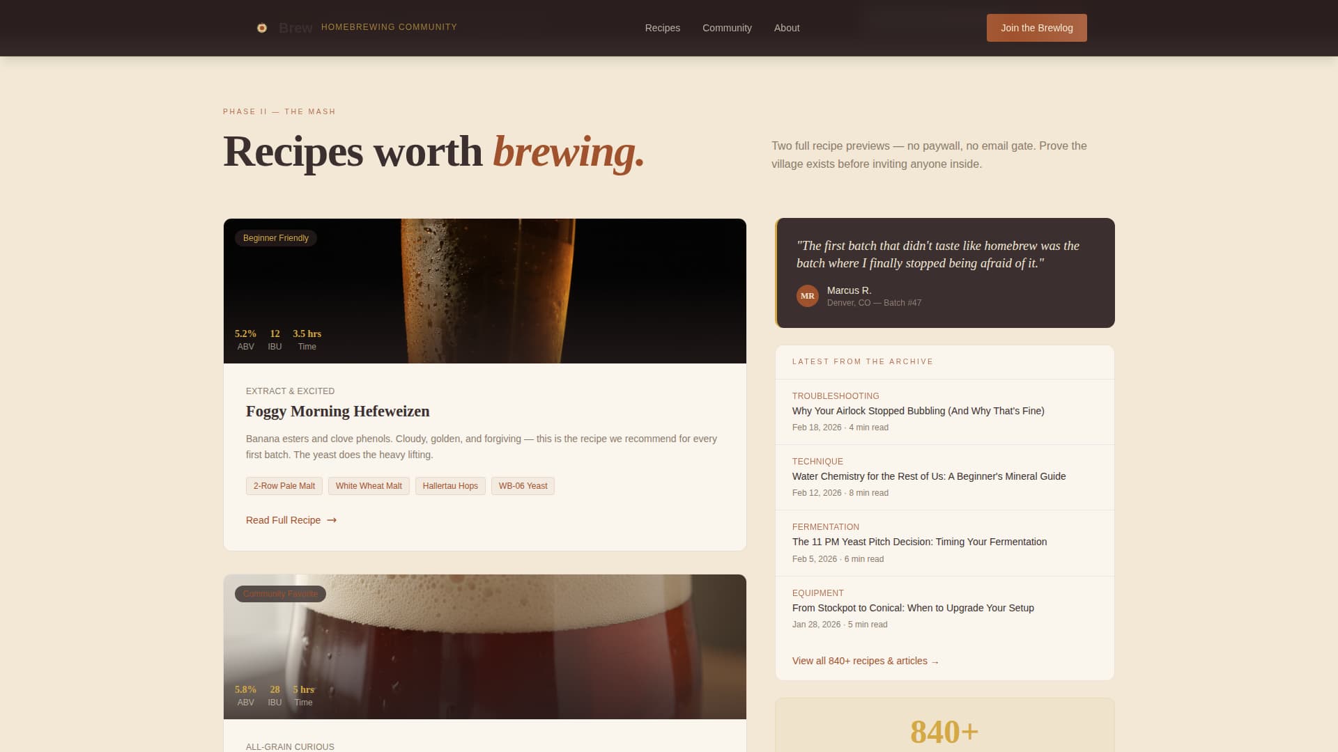 Hobby & Passion Content Blog & Content Website Template