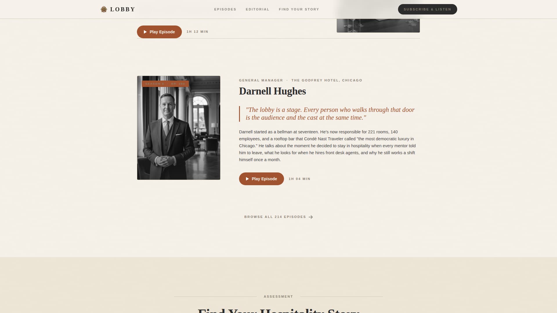 Lobby - Captivating Hospitality Landing Page Template