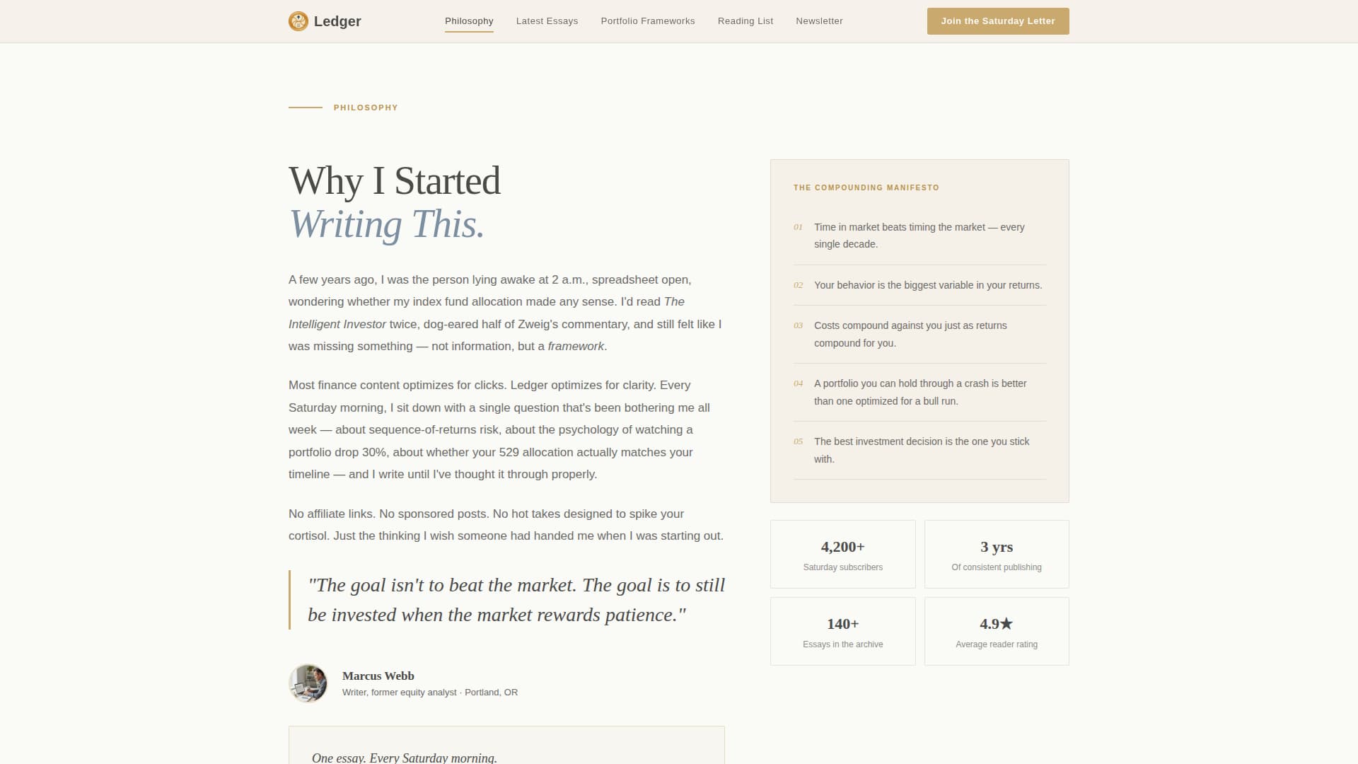 Specialist Business & Finance Blog Portfolio & Case Study Website Template