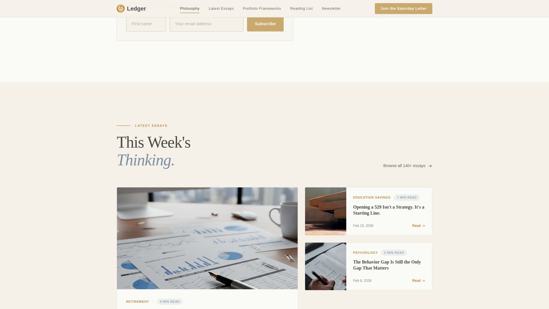 Specialist Business & Finance Blog Portfolio & Case Study Website Template