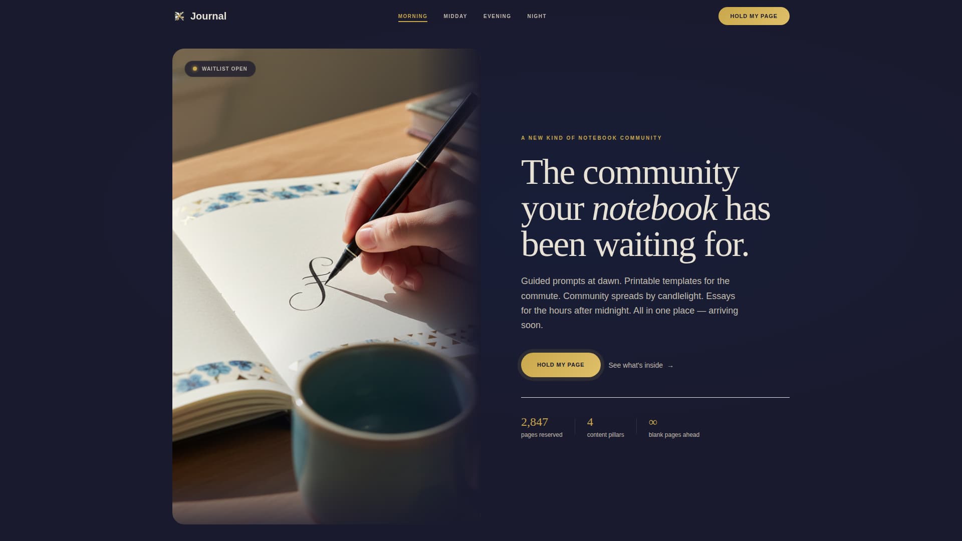 Premium Hobby & Passion Content Pre-Launch & Coming Soon Website Template