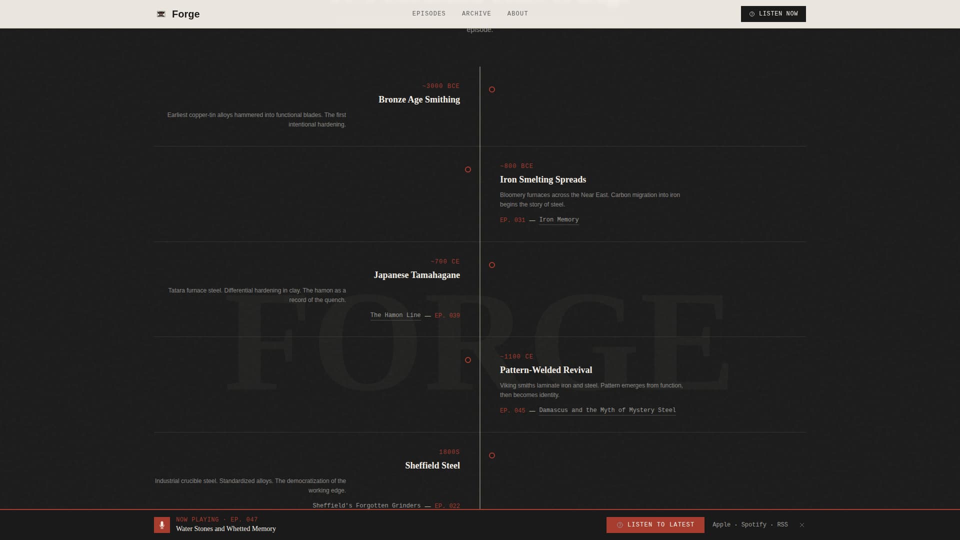 Forge - Authoritative Bladesmithing Landing Page Template