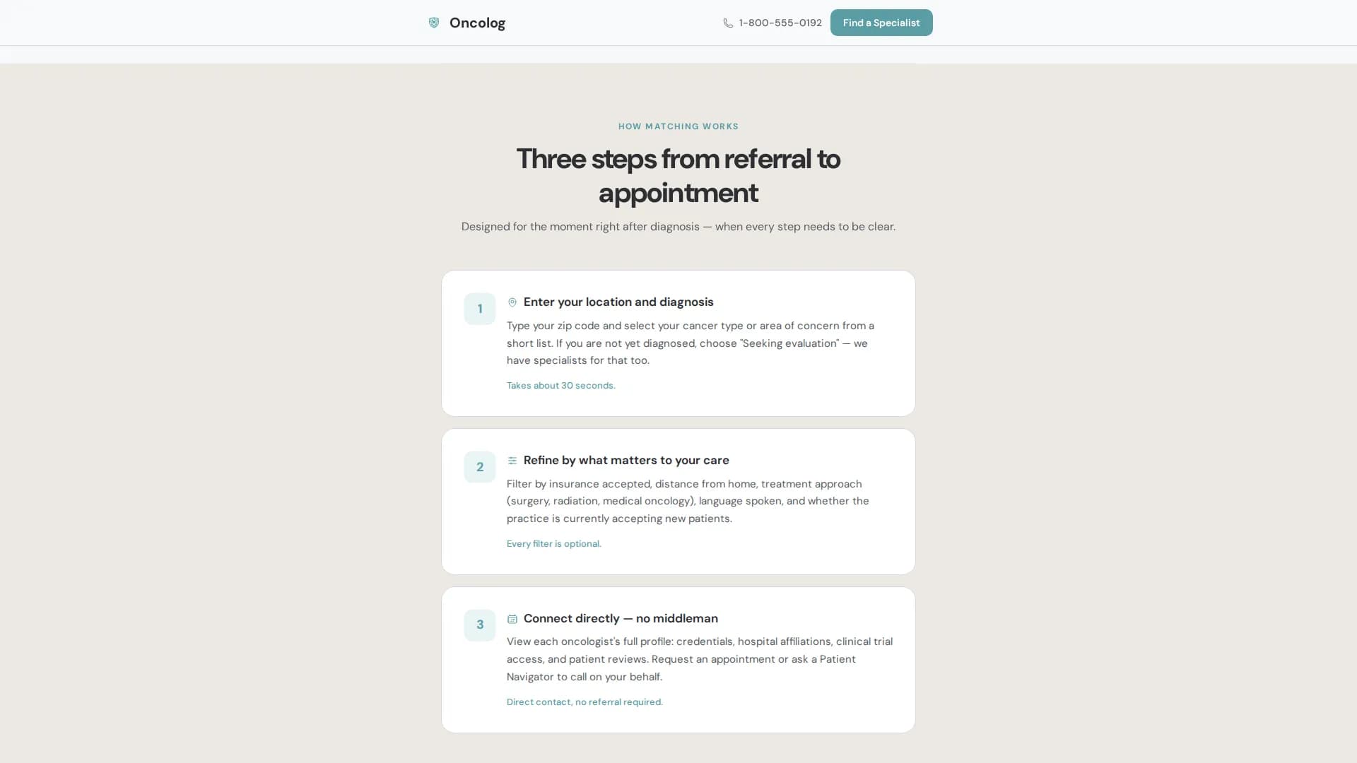 Oncologist Directory Website Template