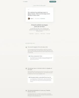 Oncologist Reviews Website Template