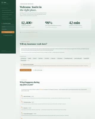 Optometrist FAQ Website Template