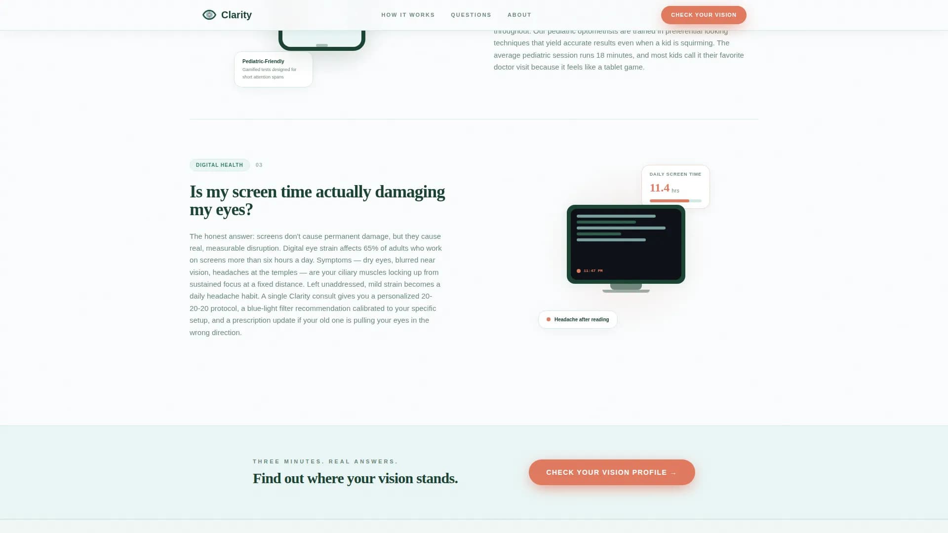 Optometrist Booking Website Template