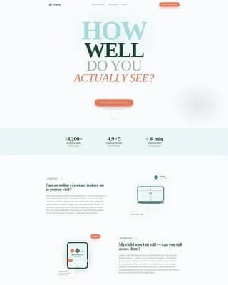 Optometrist Booking Website Template