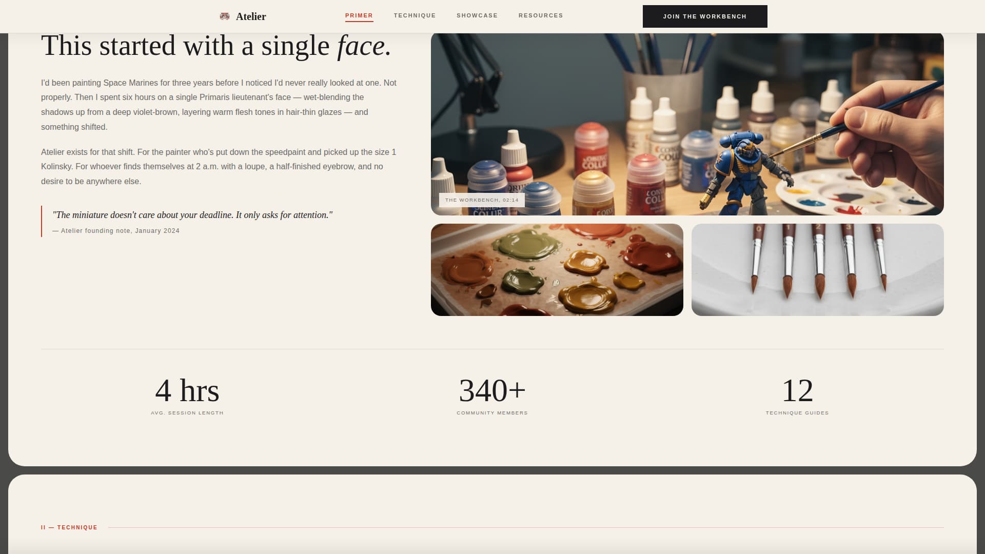 Hobby & Passion Content Portfolio & Case Study Website Template