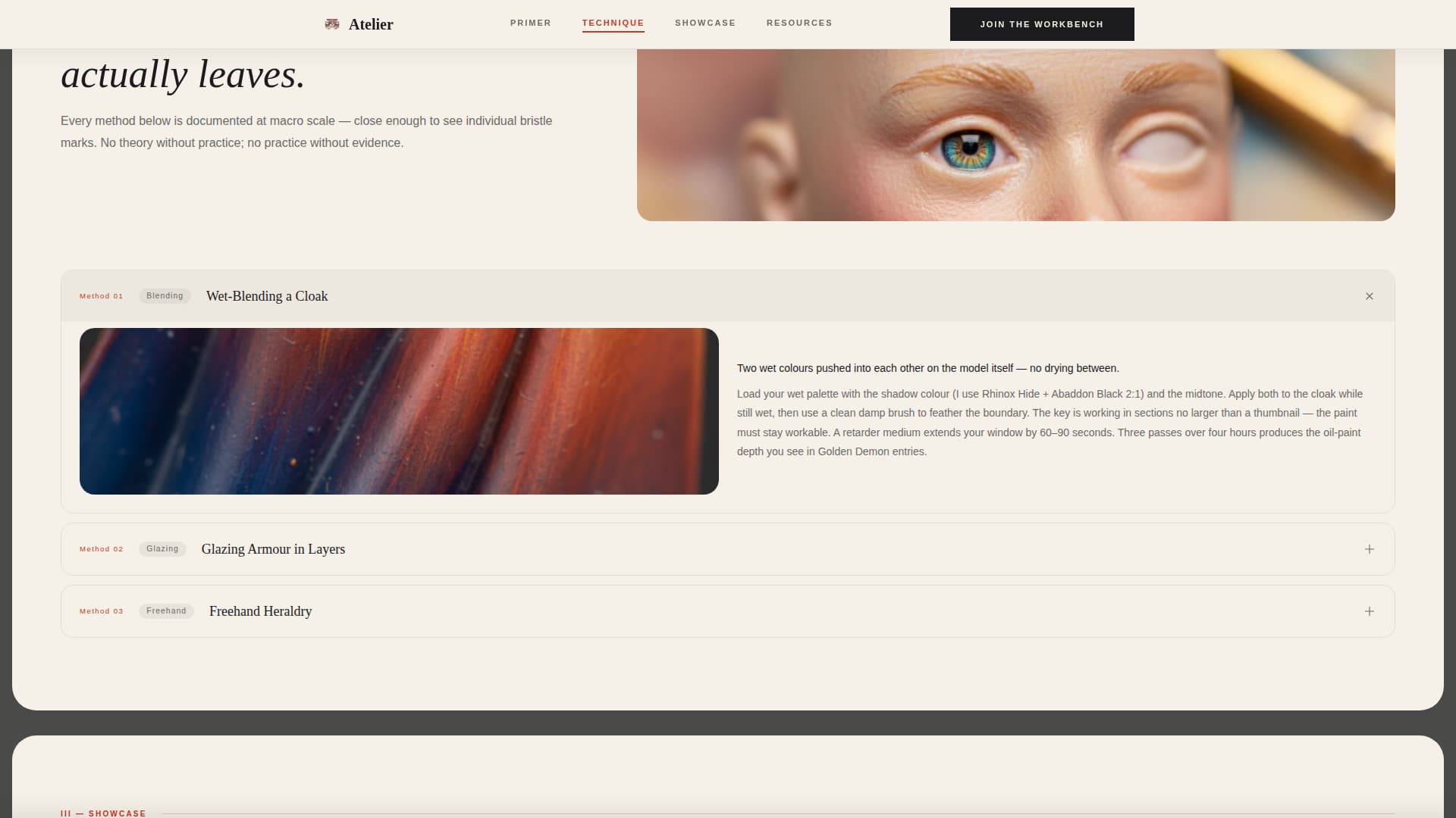 Hobby & Passion Content Portfolio & Case Study Website Template