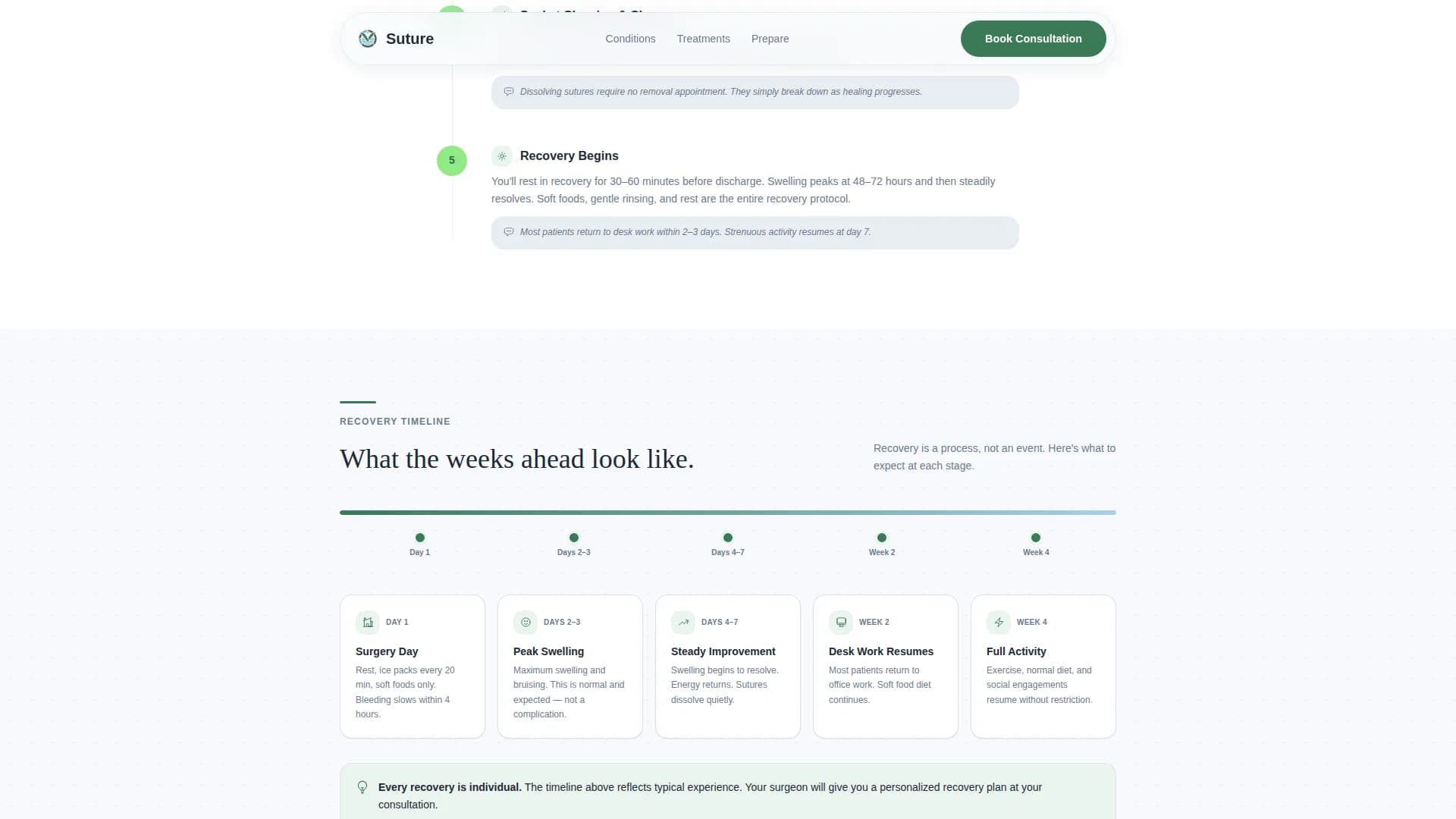 Suture - Reassuring Oral Surgeon Landing Page Template