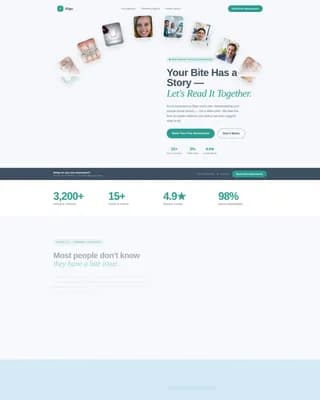 Orthodontist Free Assessment & Patient Education Website Template