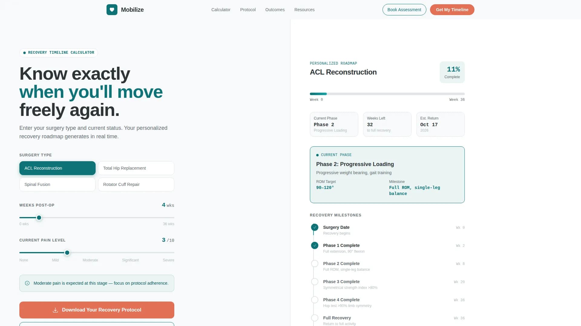 Orthopedic & Sports Medicine Booking Website Template