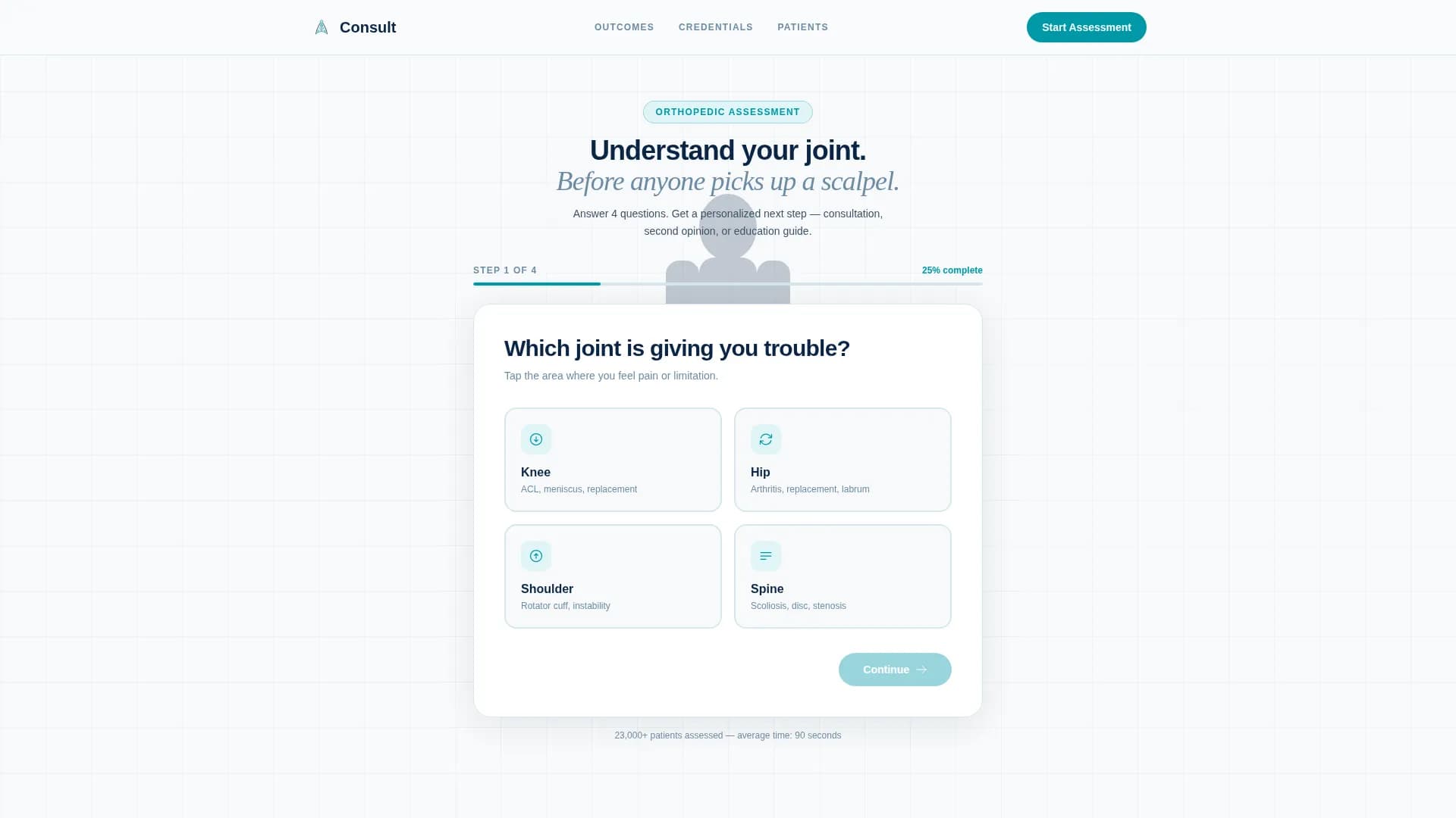 Orthopedic Surgeon Specialist Booking Website Template