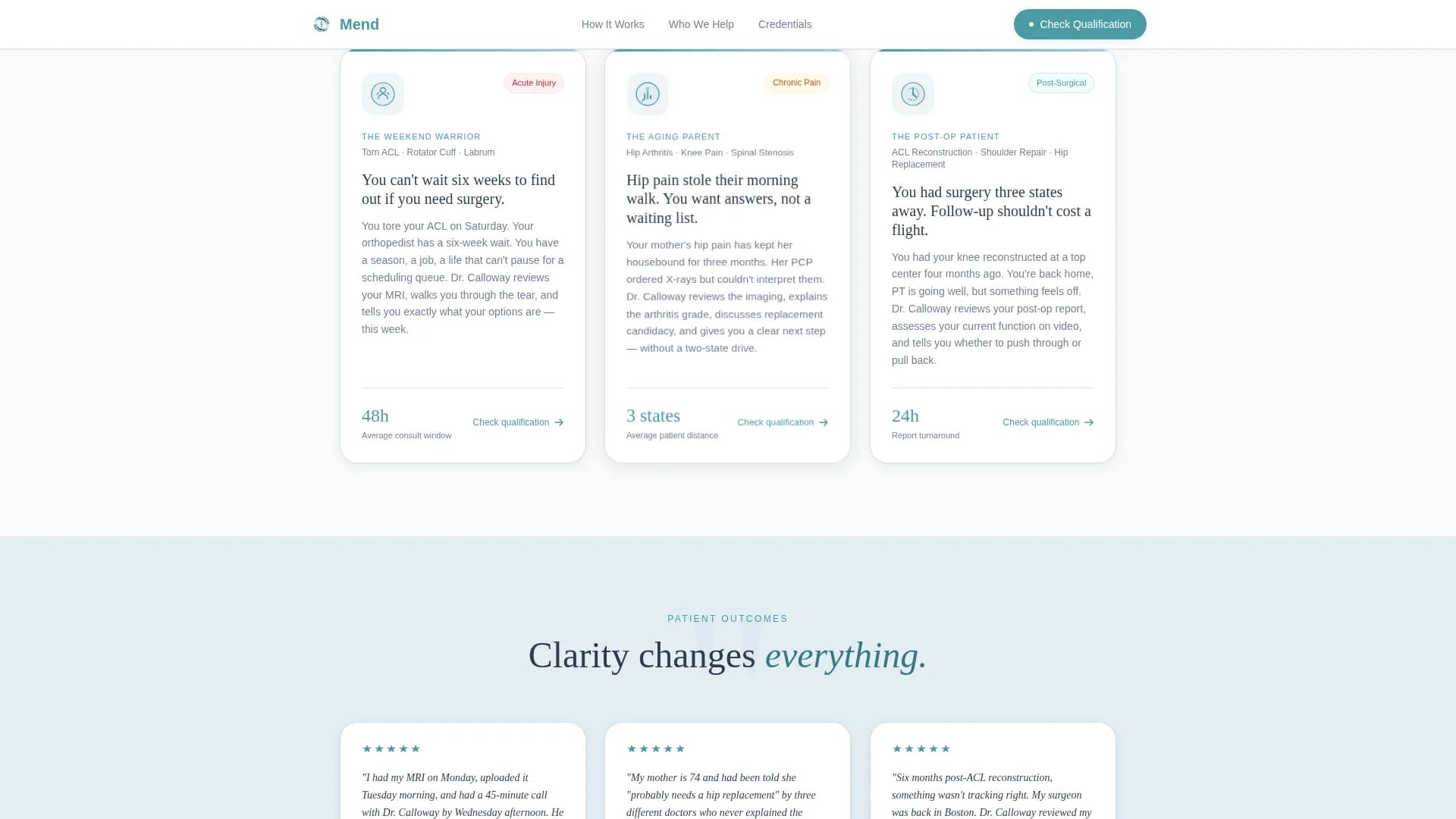Orthopedic Surgeon Professional Website Template