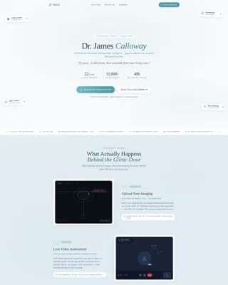 Orthopedic Surgeon Professional Website Template