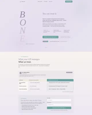 Osteoporosis Care Professional Website Template