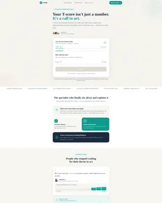 Osteoporosis Care Booking Website Template
