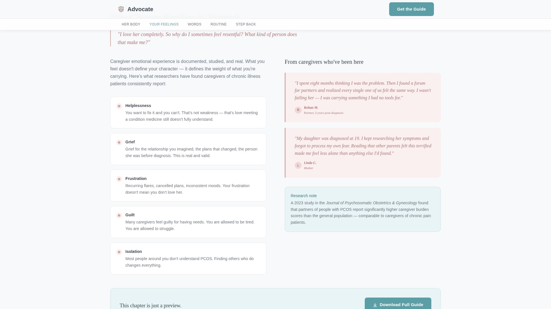 PCOS Women's Health Website Template