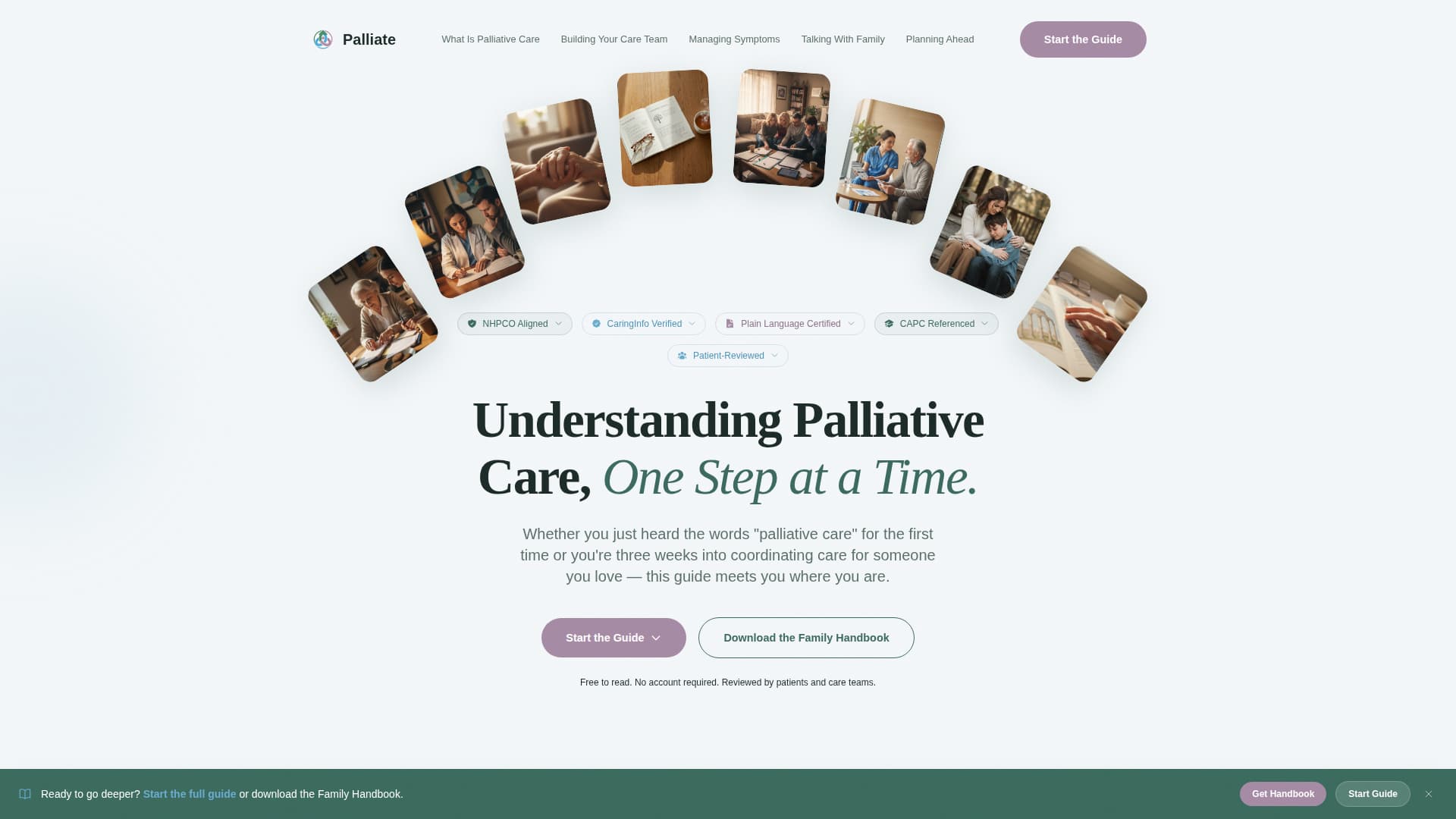 Palliate - Compassionate Palliative Care Landing Page Template