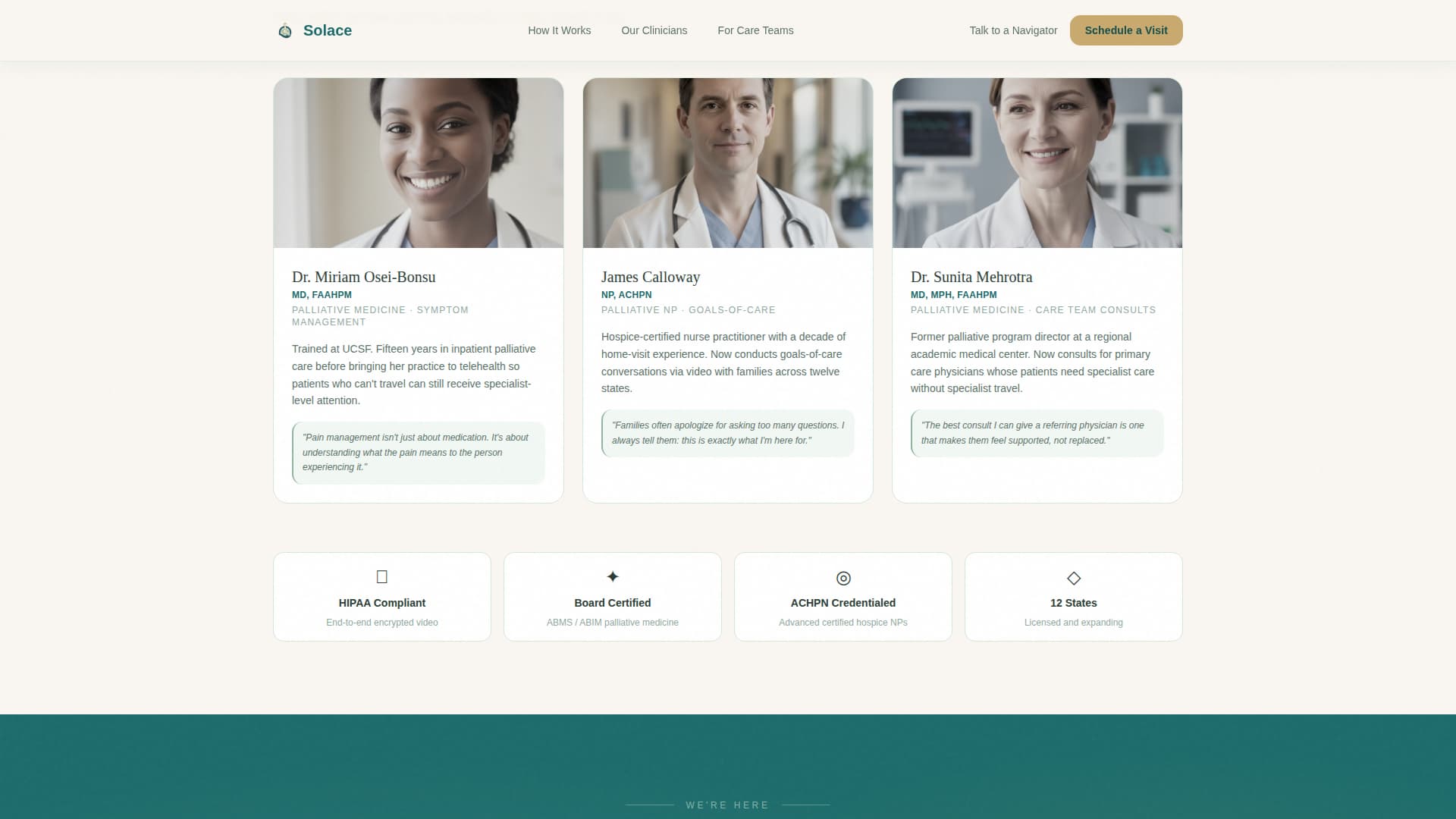 Palliative Care Medicine Booking Website Template