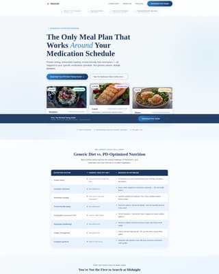 Nourish - Trusted Parkinson's Landing Page Template