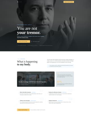 Steady - Trusted Parkinson's Landing Page Template