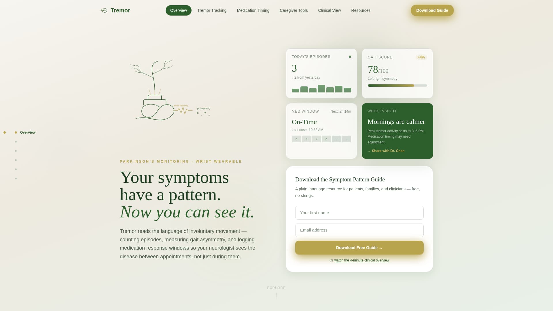Parkinson's Disease Care Reviews Website Template