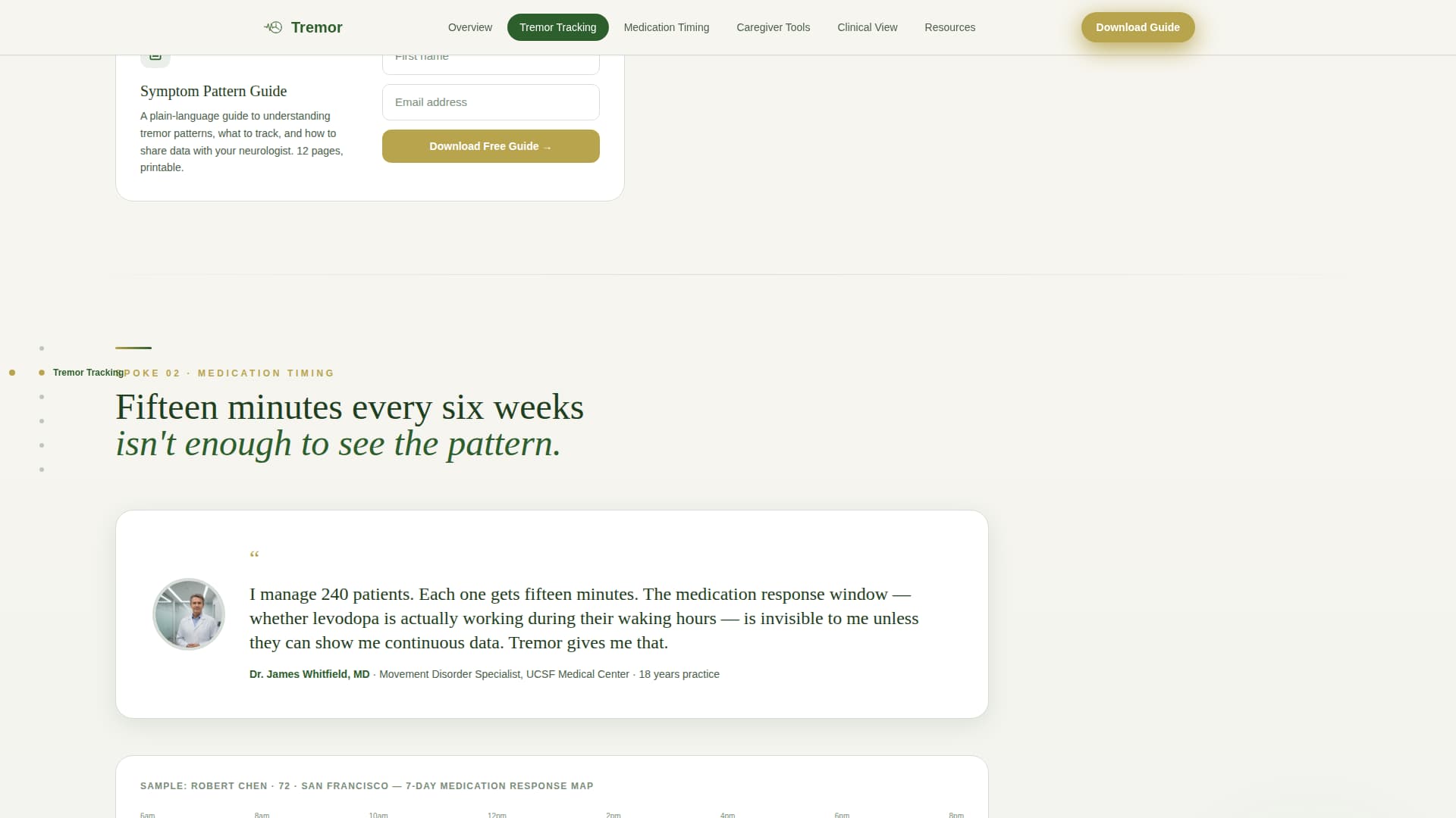 Parkinson's Disease Care Reviews Website Template