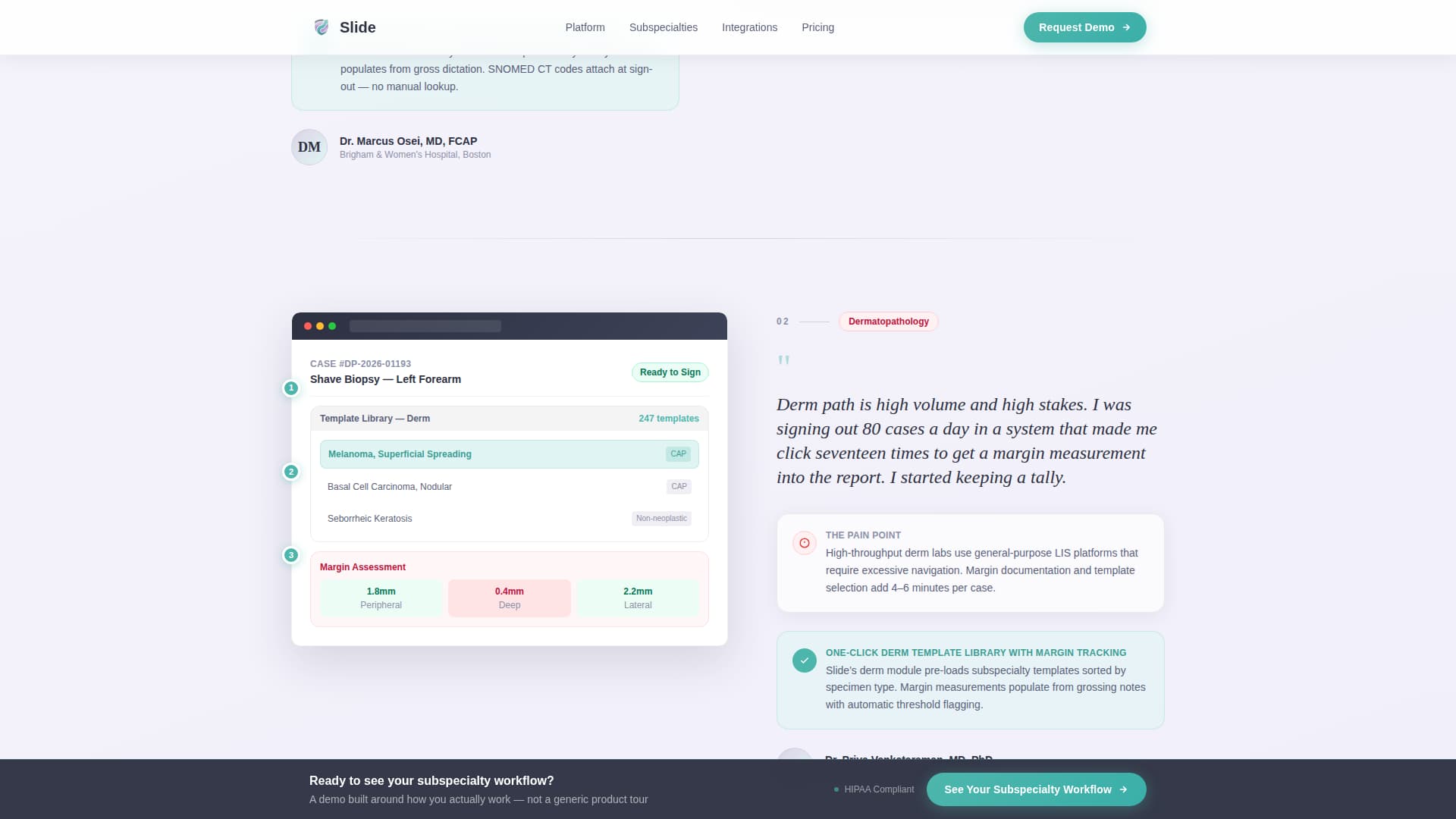 Specialist Pathology Medicine Appointment Booking Website Template