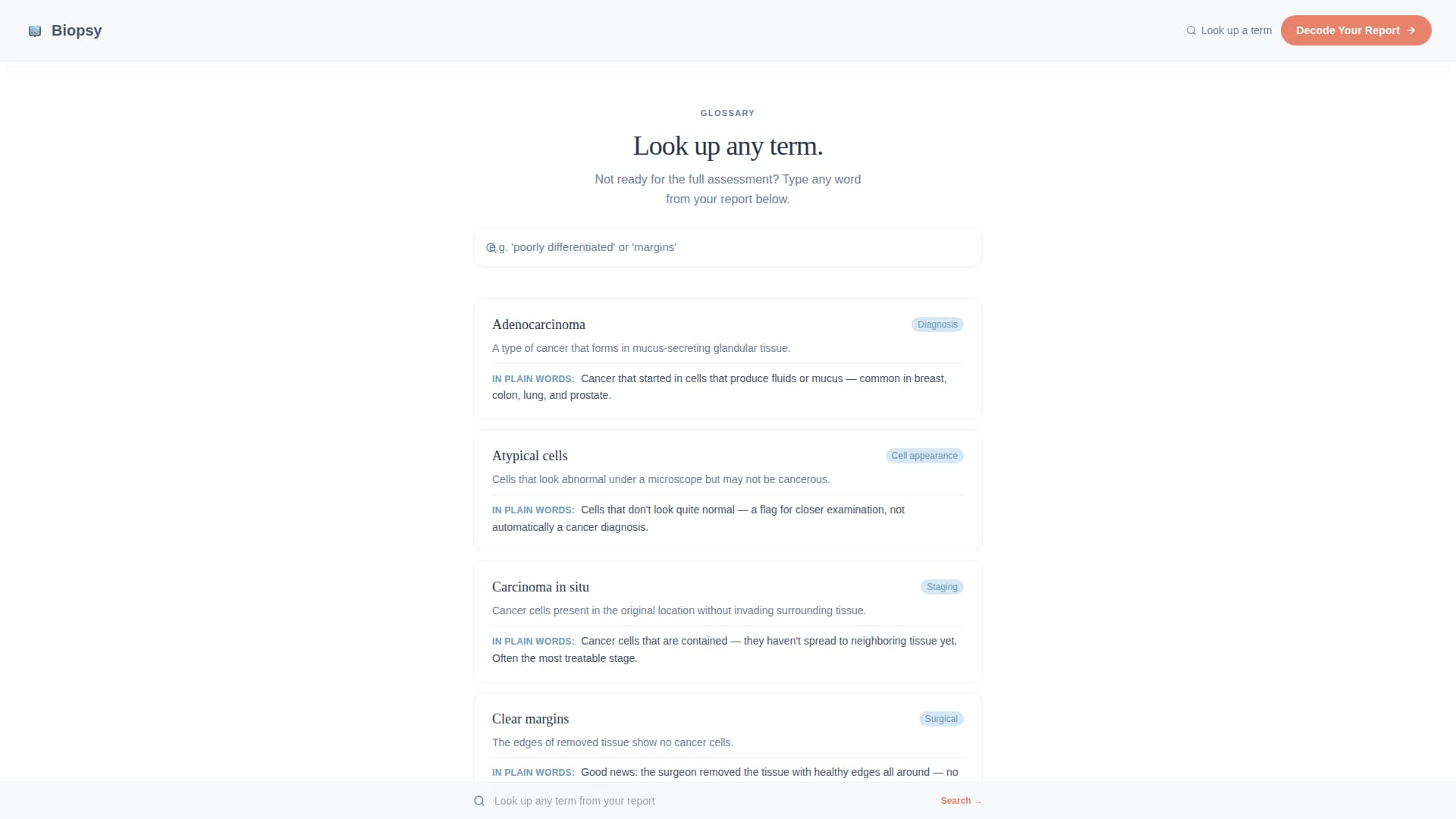Pathology Medicine Patient Education Website Template