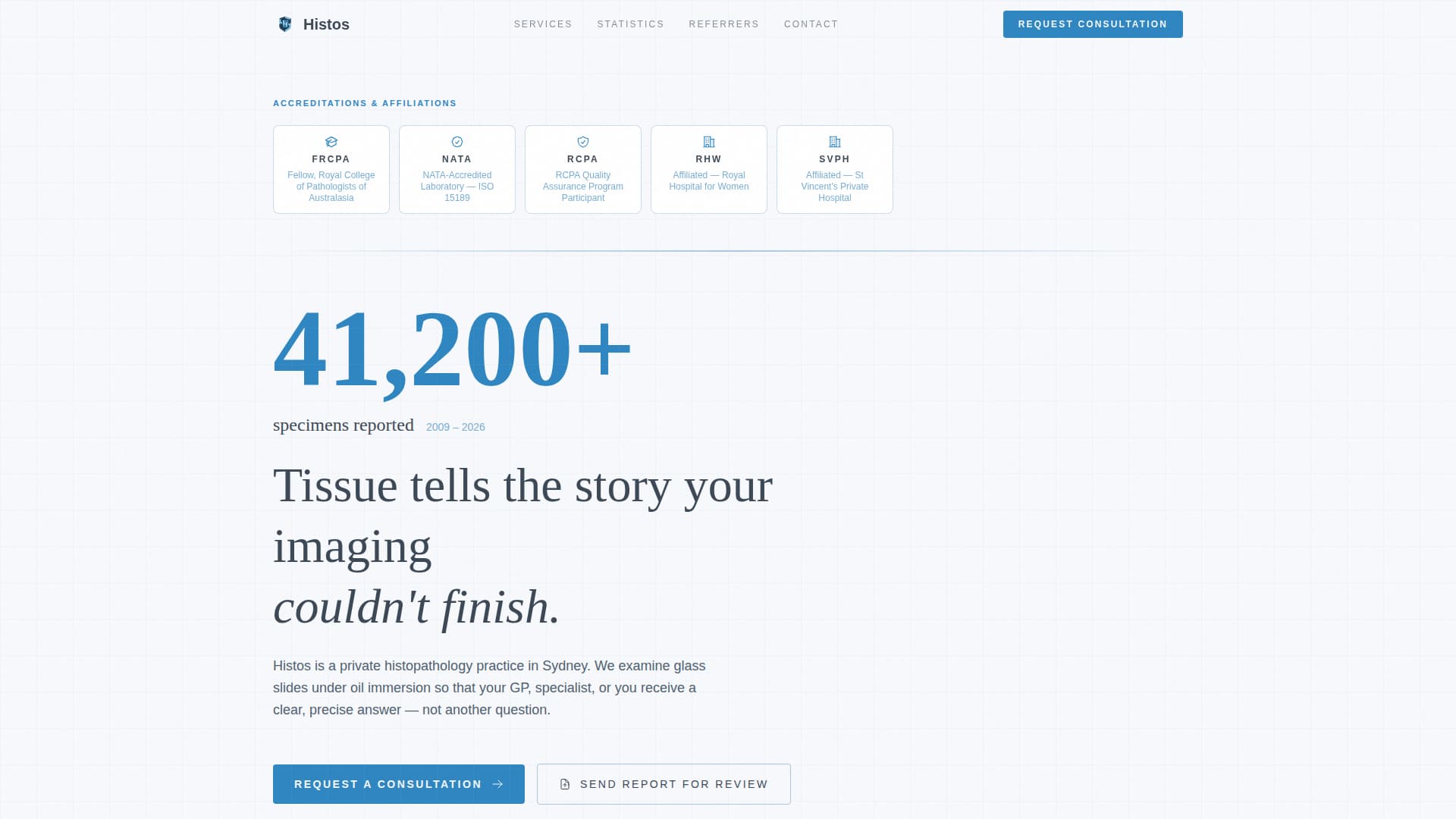 Advanced Pathology Medicine Appointment Booking Website Template