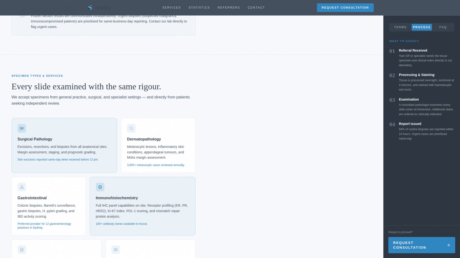 Advanced Pathology Medicine Appointment Booking Website Template