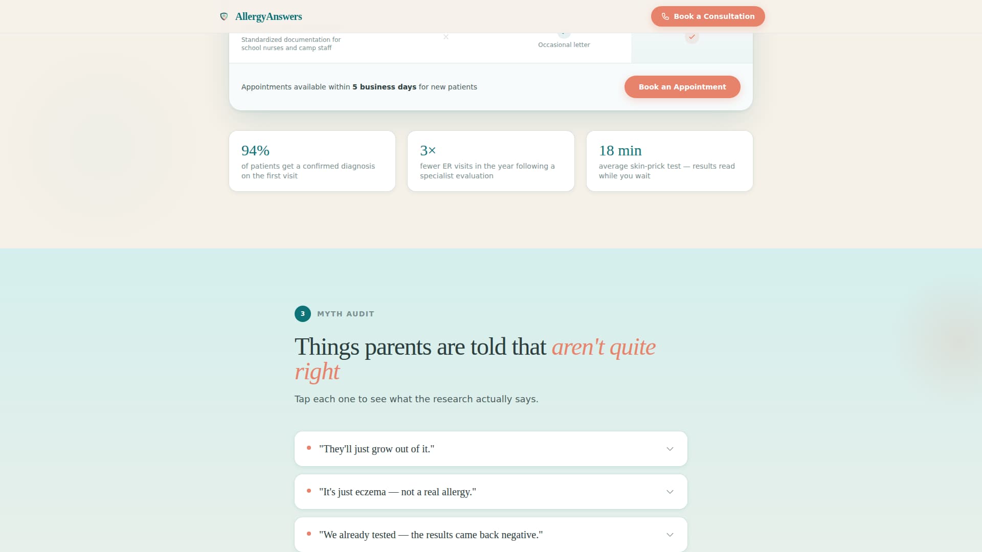 Pediatric & Child Health Appointment Booking Website Template