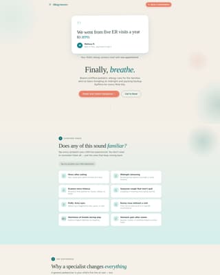 Pediatric & Child Health Appointment Booking Website Template