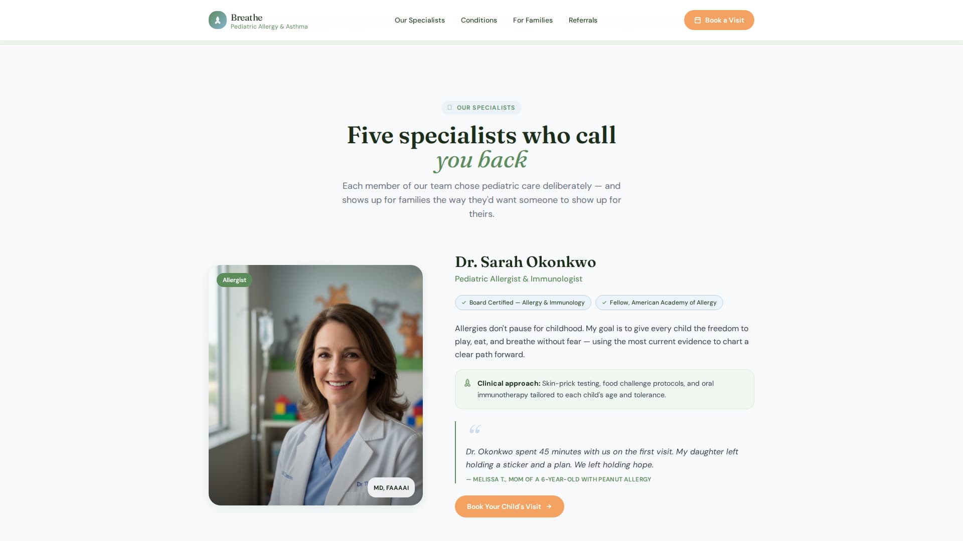Pediatric & Child Health Professional Website Template