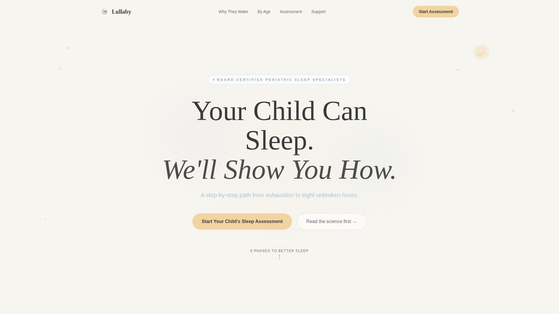 Lullaby - Trusted Pediatric Sleep Landing Page Template