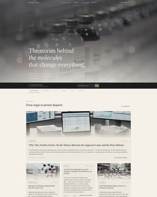 Synthesis — Premium Drug Development Landing Page Template