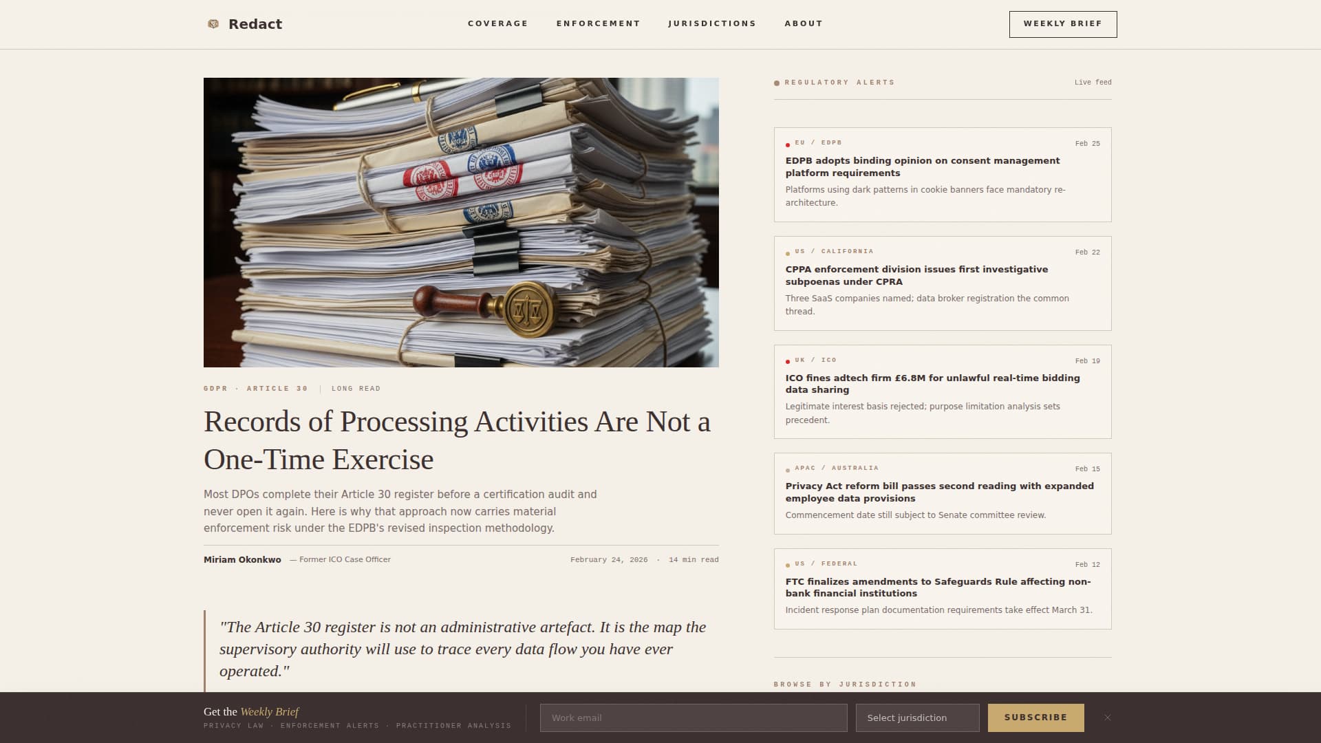 Advanced Legal & Policy Blog Privacy Policy & Terms Website Template