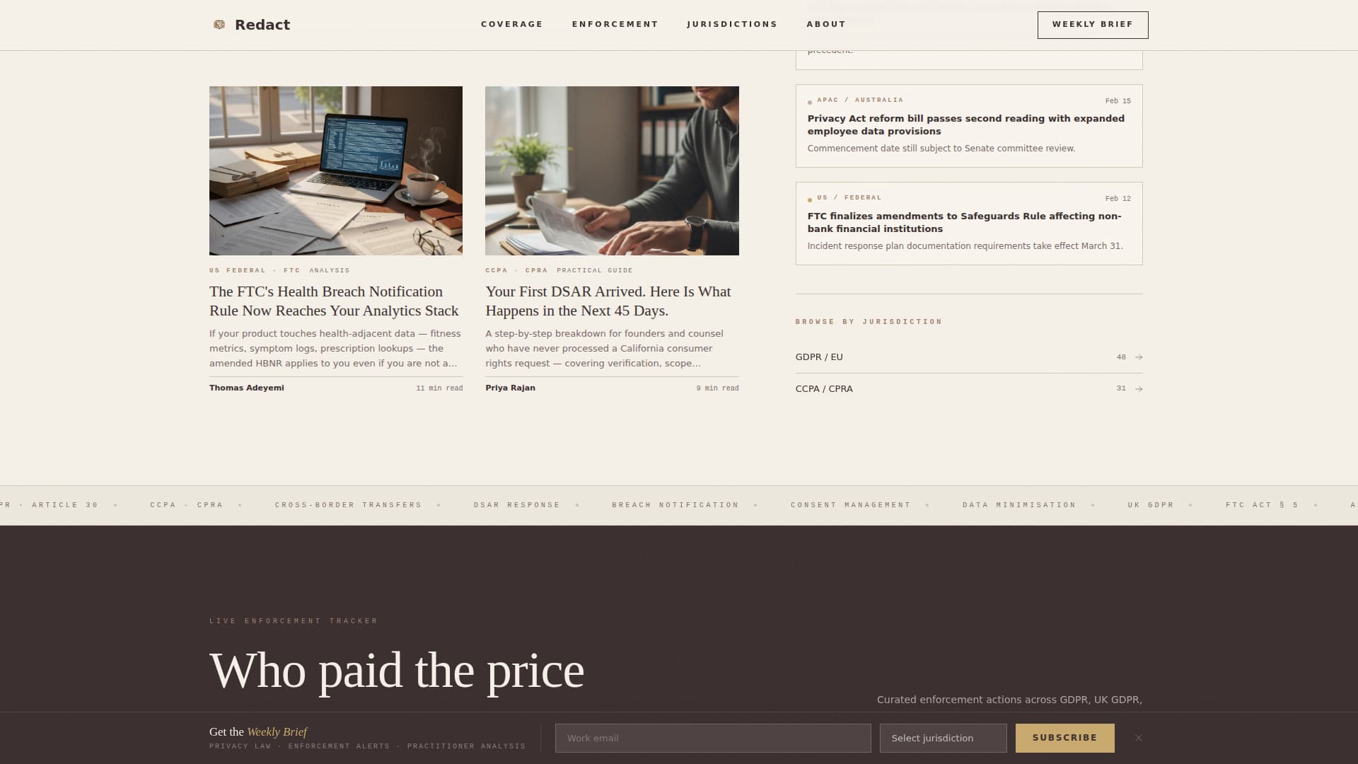Advanced Legal & Policy Blog Privacy Policy & Terms Website Template