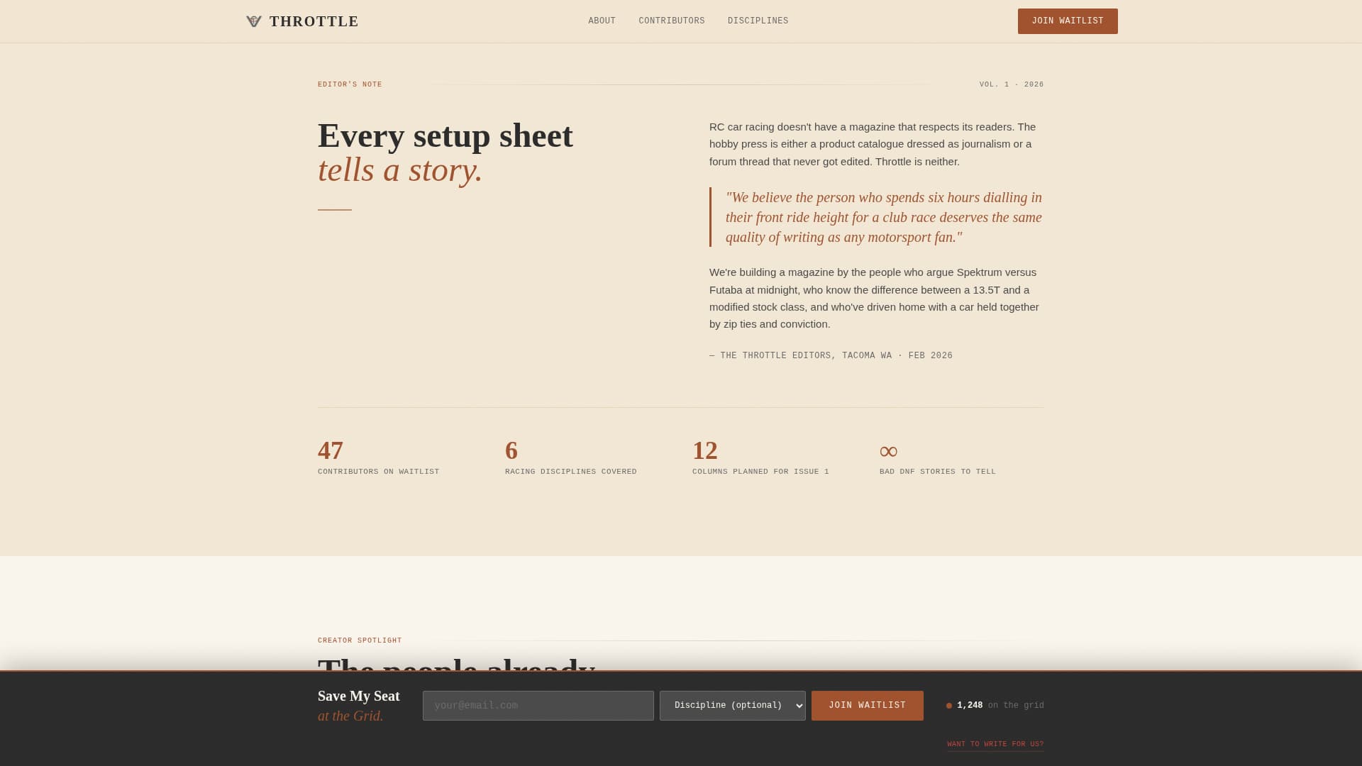 Hobby & Passion Content Pre-Launch & Coming Soon Website Template