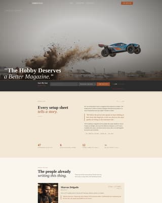 Hobby & Passion Content Pre-Launch & Coming Soon Website Template